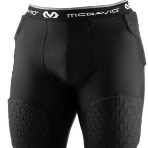 McDavid Padded Compression Shorts Tights Pads. Hip, Tailbone, Thigh Padding - 3X